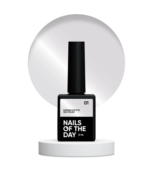 NAILSOFTHEDAY Korean cat eye 01 – esmalte en gel color oliva claro cat eye, 10 ml
