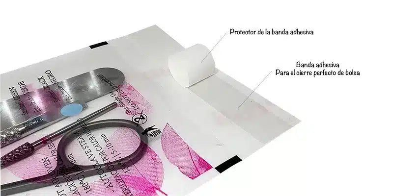 Bolsas de Esterilización 100 x 200, Combinadas – Transparentes. Doble Indicador, 100 uds.