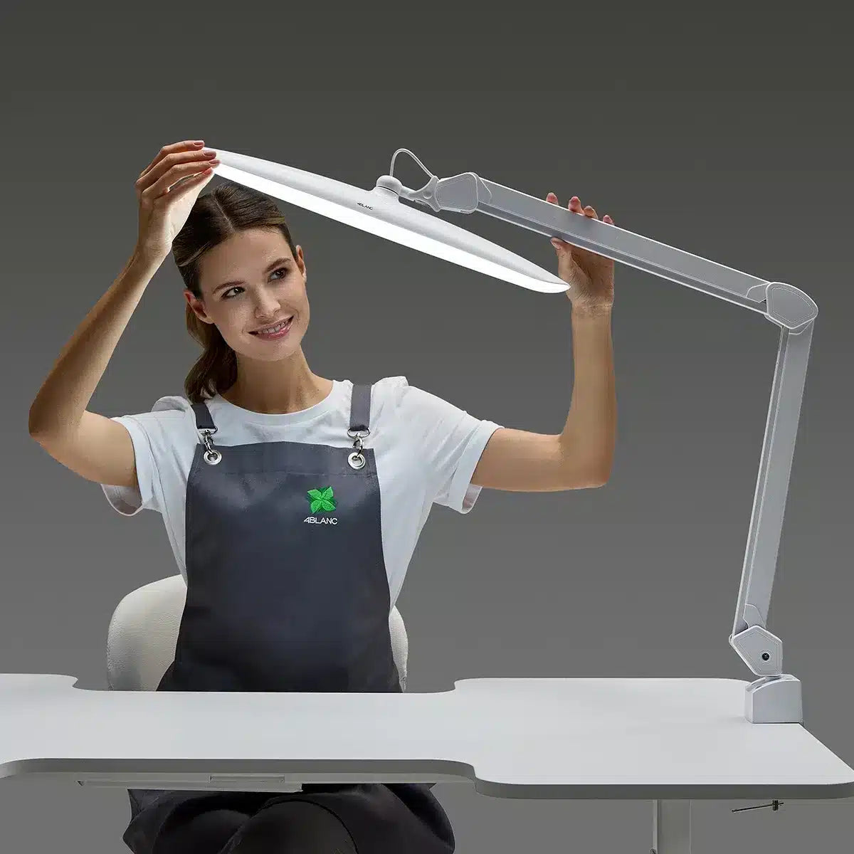 4Blanc Le Clair, Lámpara de Mesa Sin Sombra
