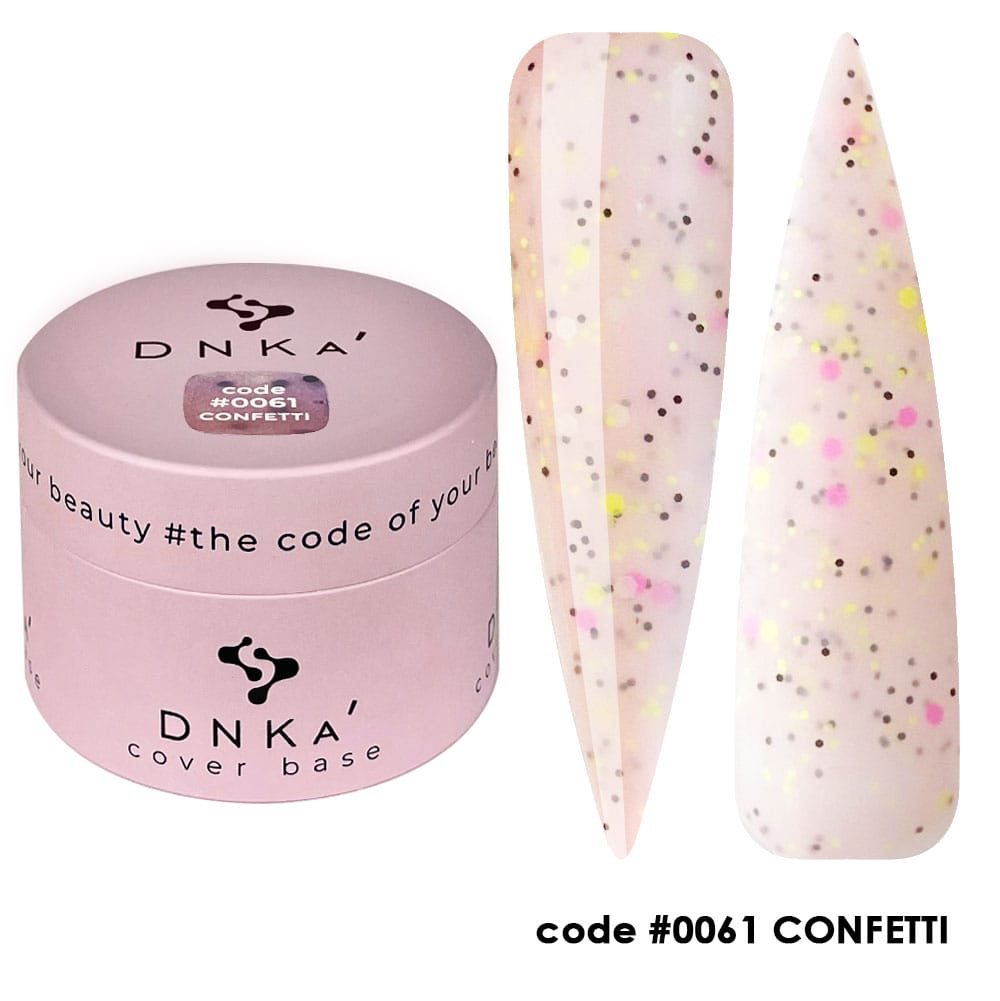 DNKa' Base cubriente #0061 Confetti, 30 ml