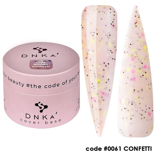 DNKa' Base cubriente #0061 Confetti, 30 ml