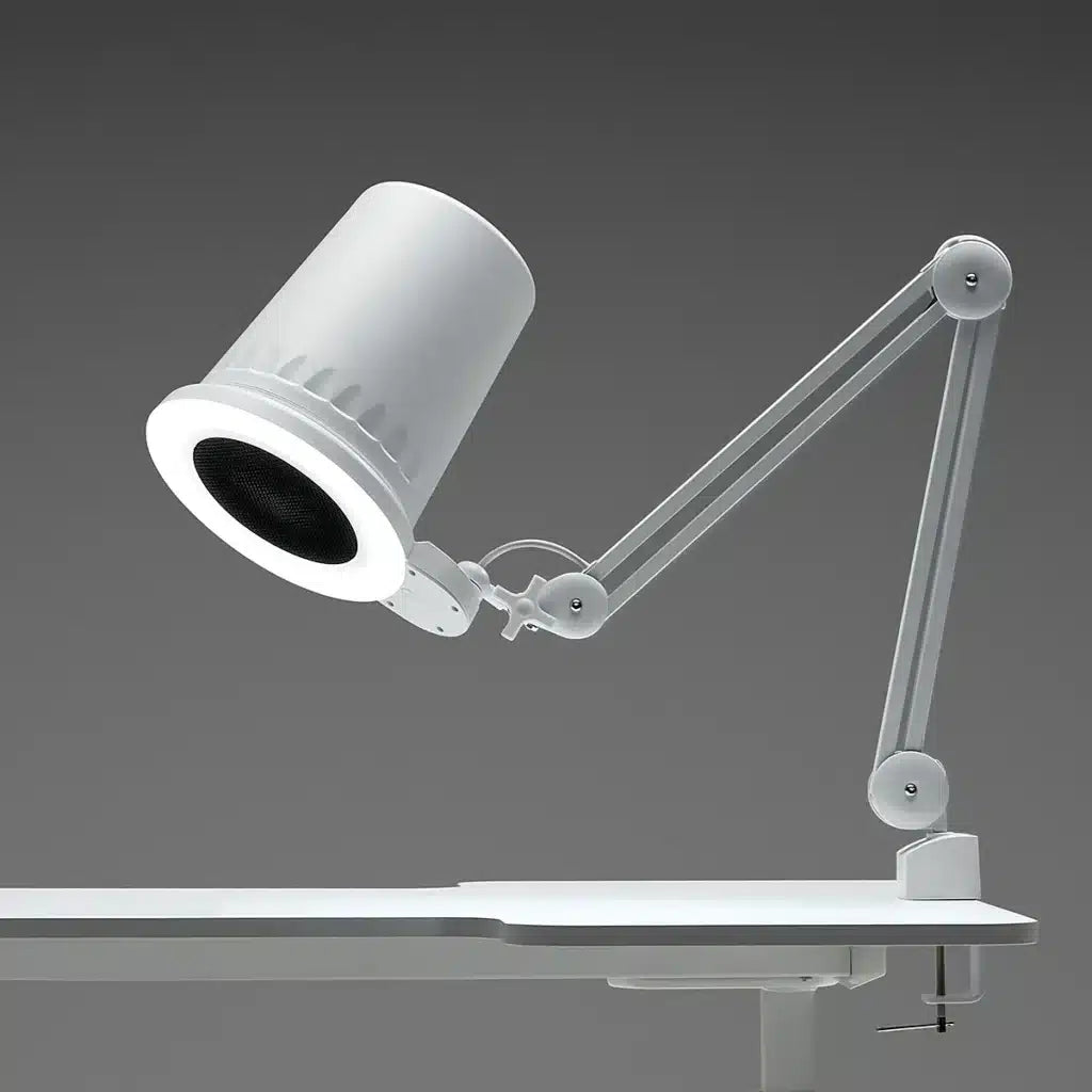 4Blanc Alize, Aspirador Lámpara con Luz Integrada. Soporte de Mesa.