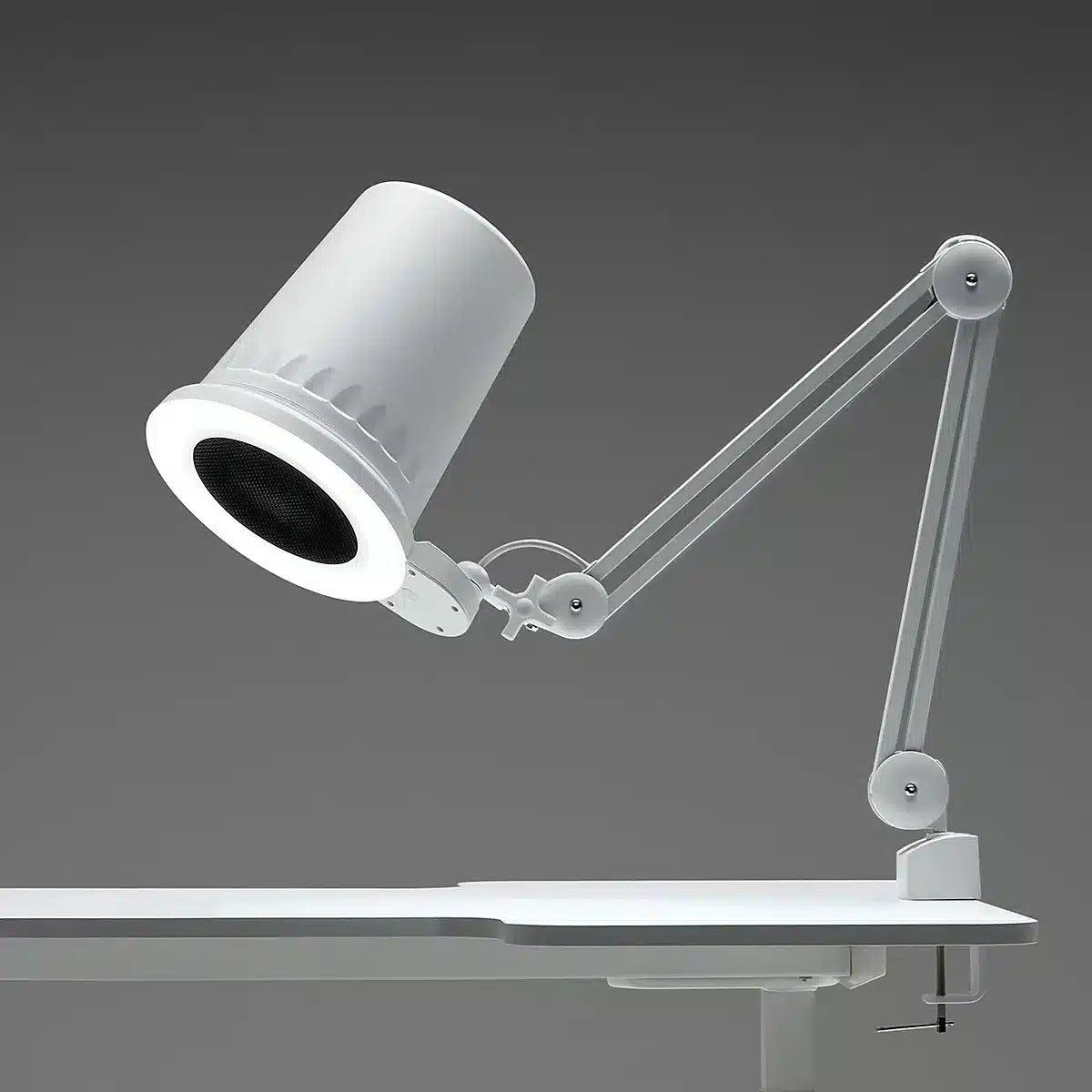 4Blanc Alize, Aspirador Lámpara con Luz Integrada. Soporte de Mesa.