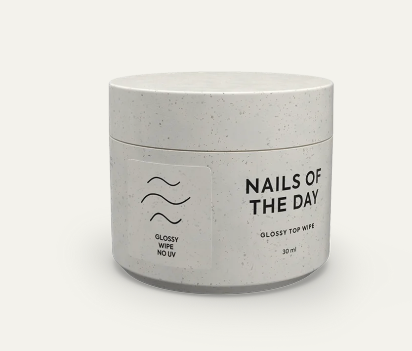 NAILSOFTHEDAY Glossy top wipe - superficie brillante con una capa pegajosa, sin filtros UV 10/30ml