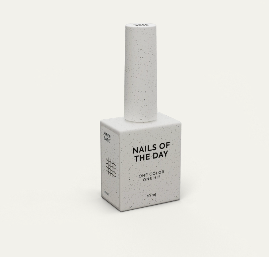 NAILSOFTHEDAY Fiber base – base para uñas con fibras de nailon, 10 ml