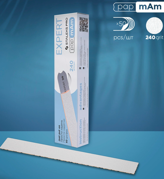 Staleks Limas Desechables De PapmAm EXPERT 20 (50 Piezas) 240grit