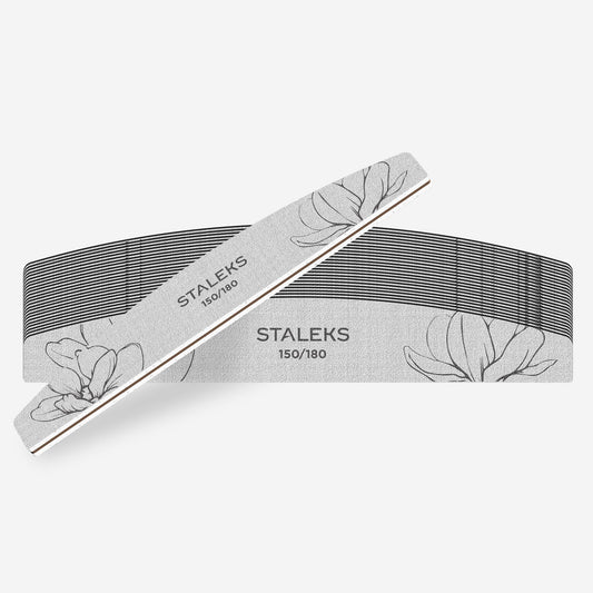 STALEKS EXPERT 40 Lima de uñas mineral media luna, grano 150/180 (25 uds.)