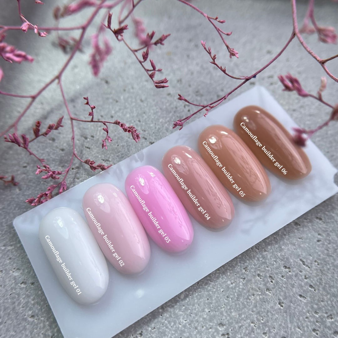 NAILSOFTHEDAY Gel constructor de camuflaje 06 - gel constructor de camuflaje marrón para uñas, 30 g