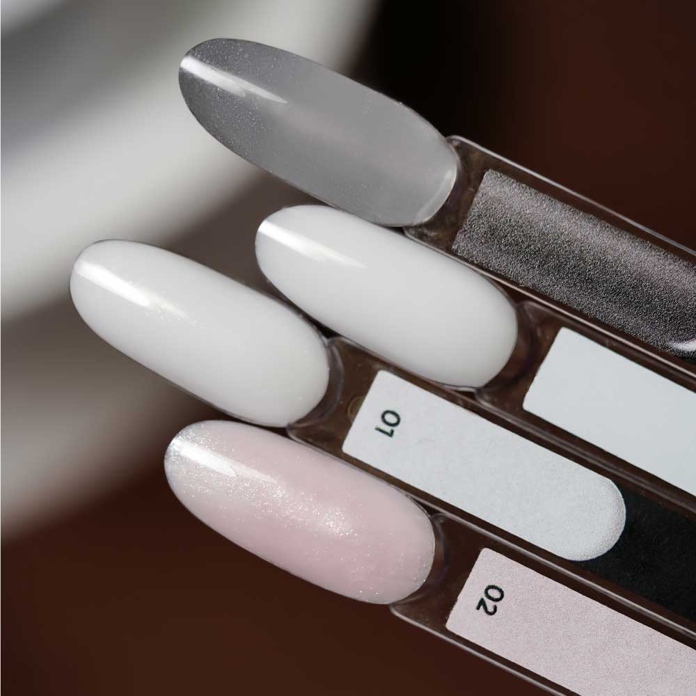 NAILSOFTHEDAY Polygel blanco: poligel blanco de grano fino, 30 g