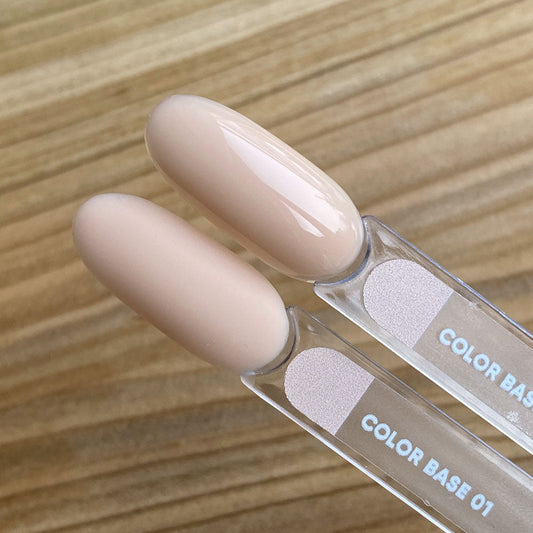 NAILSOFTHEDAY Сolor base 01 – base de color para uñas (beige arena), 10 ml
