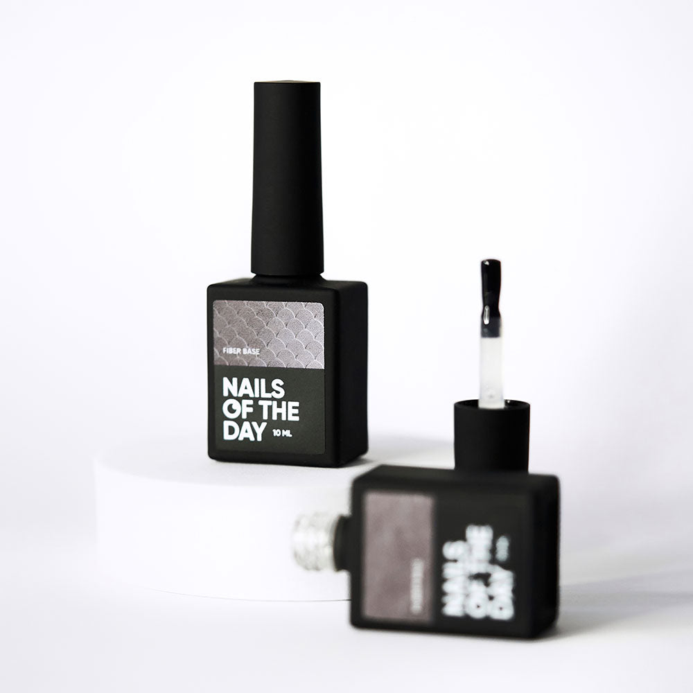 NAILSOFTHEDAY Base de fibra – base de uñas con fibras de nailon, 30 ml