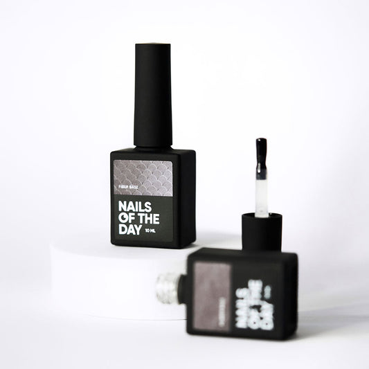NAILSOFTHEDAY Base de fibra – base de uñas con fibras de nailon, 30 ml