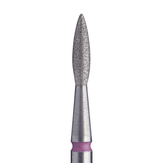 Fresa Staleks "llama" punta, roja 2.1 mm / parte activa 8 mm