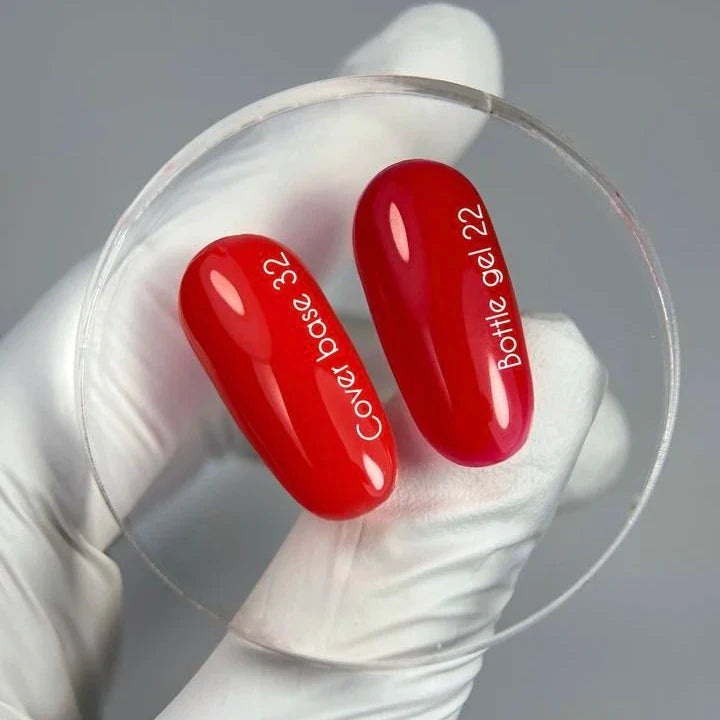 Nailsoftheday Cover base NUEVA Fórmula 32: recubrimiento base pigmentado para uñas en color rojo clásico, 10 ml