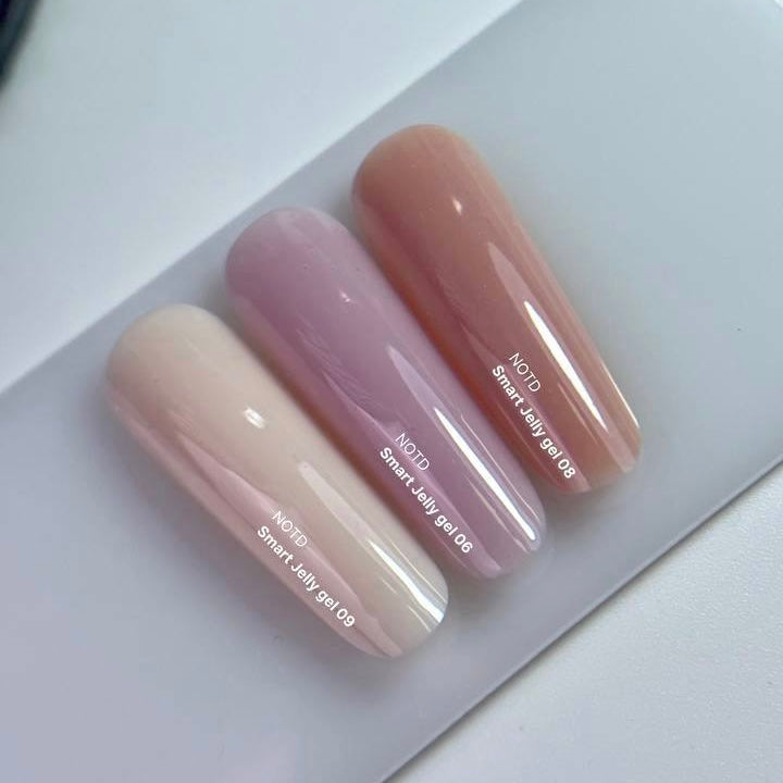 NAILSOFTHEDAY Smart Jelly gel 09 — gel de construcción color beige leche para uñas, 15 g