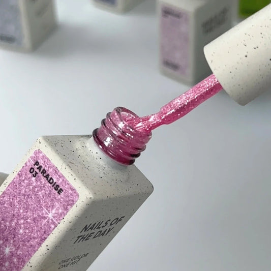 NAILSOFTHEDAY Paradise 03 - esmalte de uñas en gel rosa brillante que cubre una capa, 10 ml