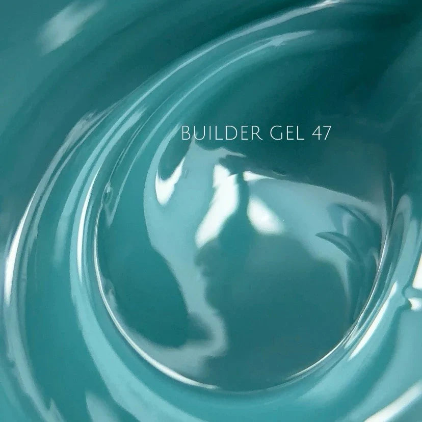 NAILSOFTHEDAY Builder gel 47—gel de extensión de uñas turquesa, 15 ml