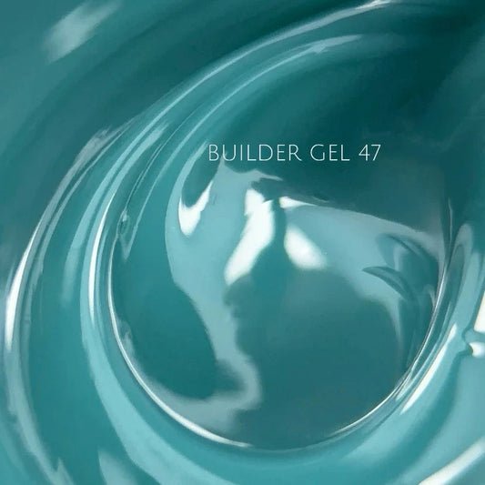 NAILSOFTHEDAY Builder gel 47—gel de extensión de uñas turquesa, 15 ml