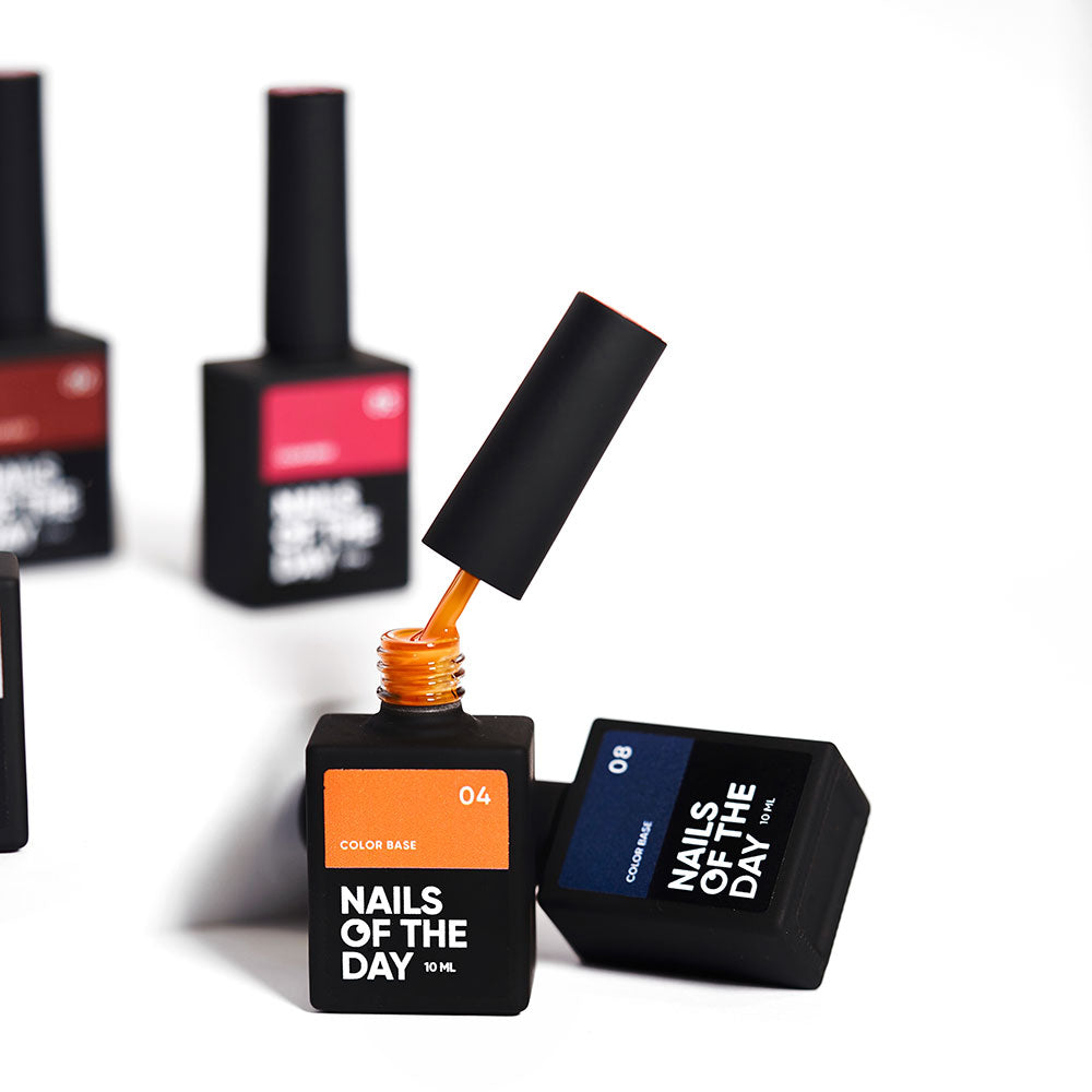 NAILSOFTHEDAY Сolor base 05 – base de color para uñas (rojo oscuro), 10 ml