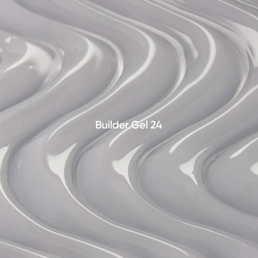 NAILSOFTHEDAY Builder Gel 24 — gel lechoso con velo rosado para extensiones de uñas, 15 ml