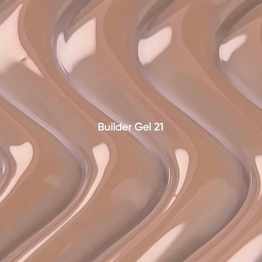 NAILSOFTHEDAY Builder Gel 21 — gel nude cálido para extensiones de uñas, 15 ml