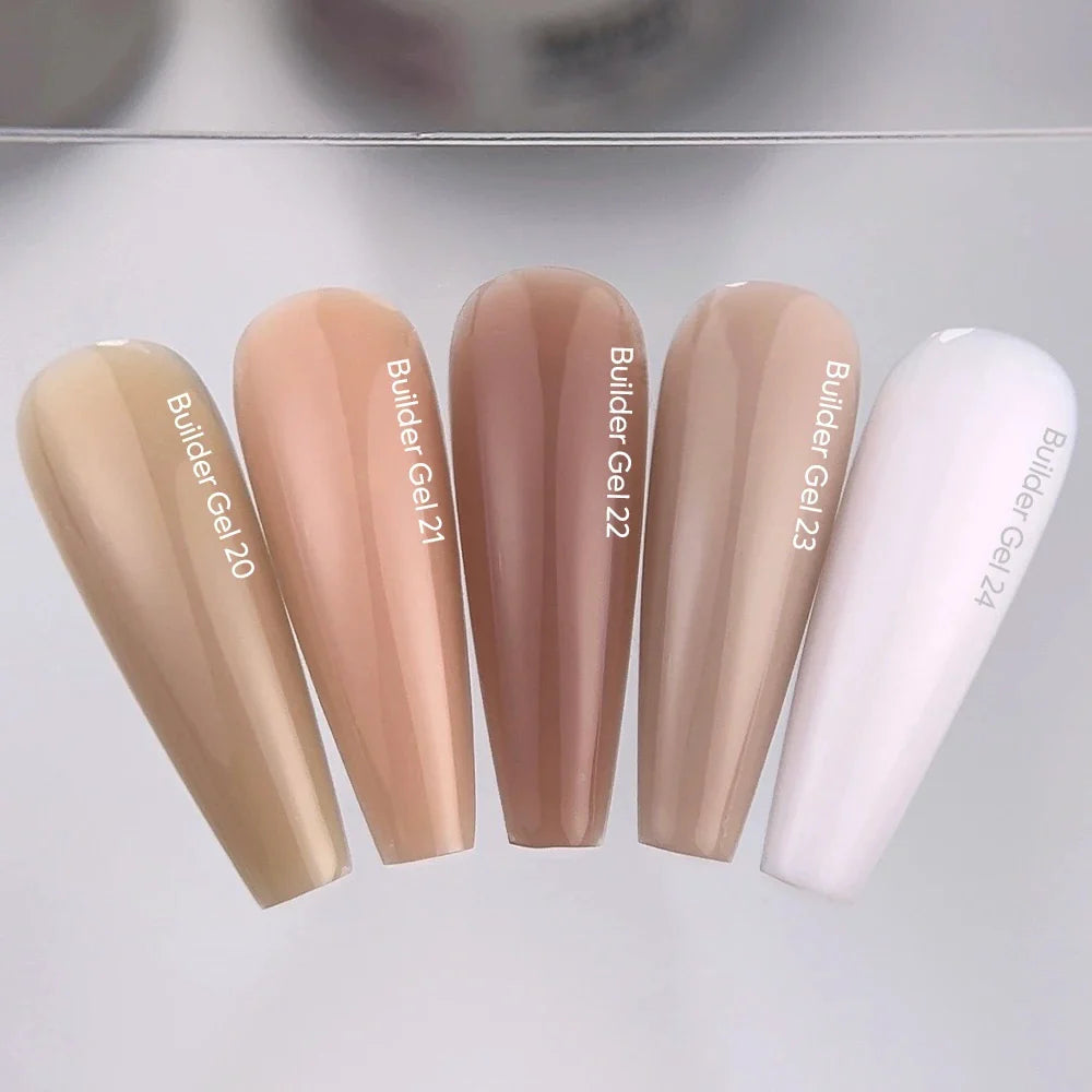 NAILSOFTHEDAY Builder Gel 20 — gel nude arena para extensión de uñas, 30 ml