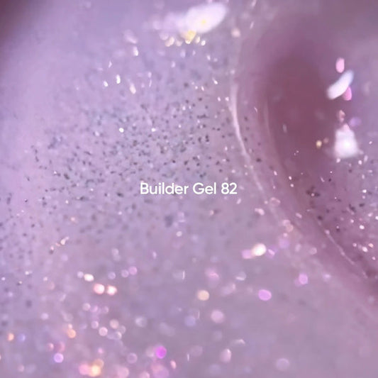 NAILSOFTHEDAY Builder Gel 82 — gel constructor rosa con shimmer, 15 ml