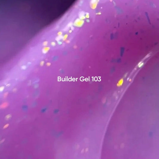 NAILSOFTHEDAY Builder Gel 103 — builder gel rosa con pan de oro, 15 ml