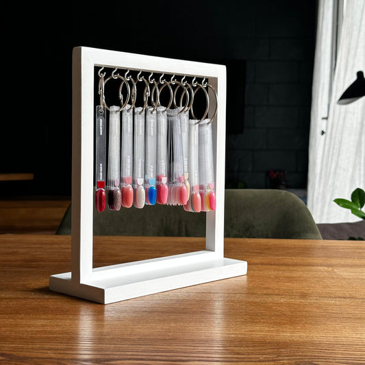 NAILSOFTHEDAY Soporte para puntas, madera (blanco)