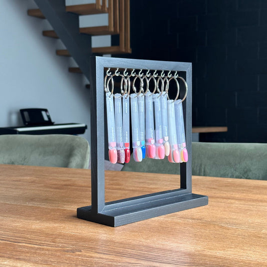 NAILSOFTHEDAY Soporte para puntas, madera (negro)