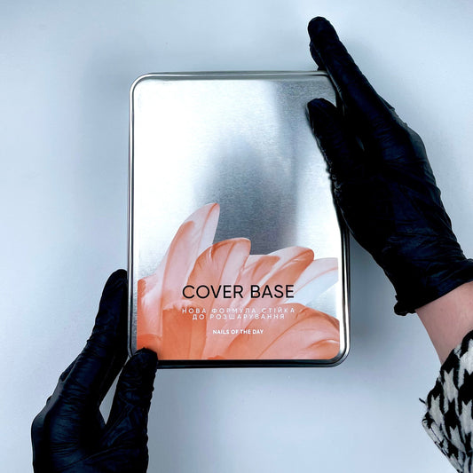 Caja de hojalata "Cover base NEW Formula" para regalo para ti/novia y espectacular desembalaje de la colección