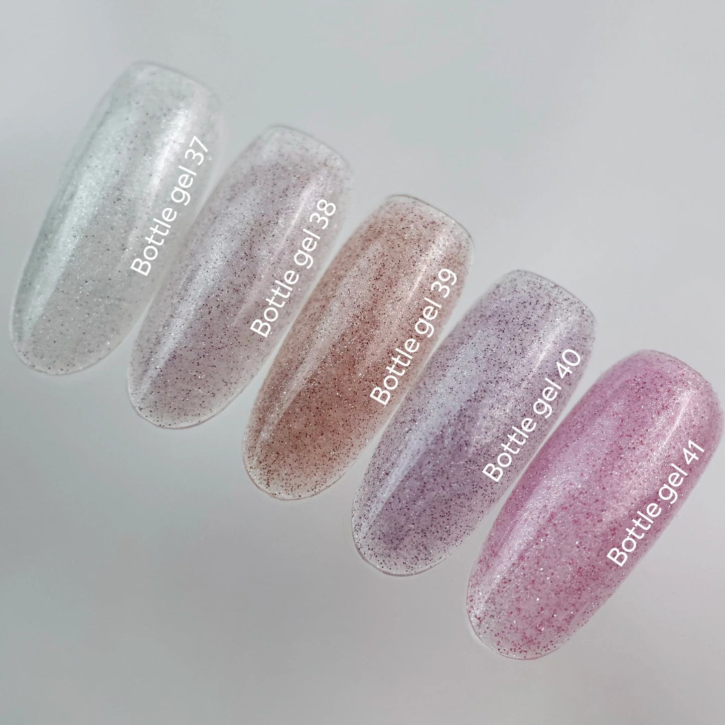 NAILSOFTHEDAY Botella gel 37 – gel lechoso reflectante súper fuerte para fortalecer las uñas, 10 ml