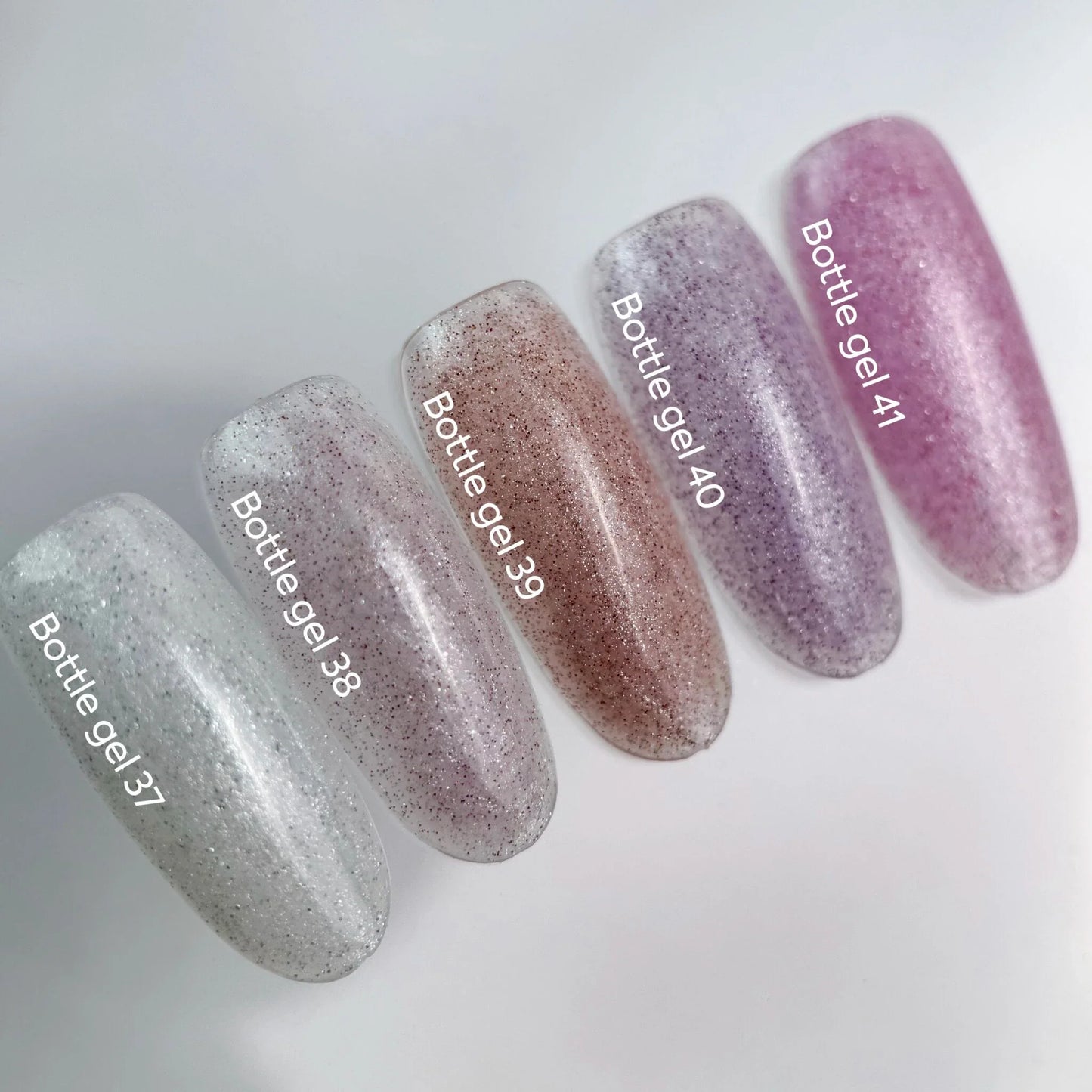 NAILSOFTHEDAY Botella gel 37 – gel lechoso reflectante súper fuerte para fortalecer las uñas, 10 ml