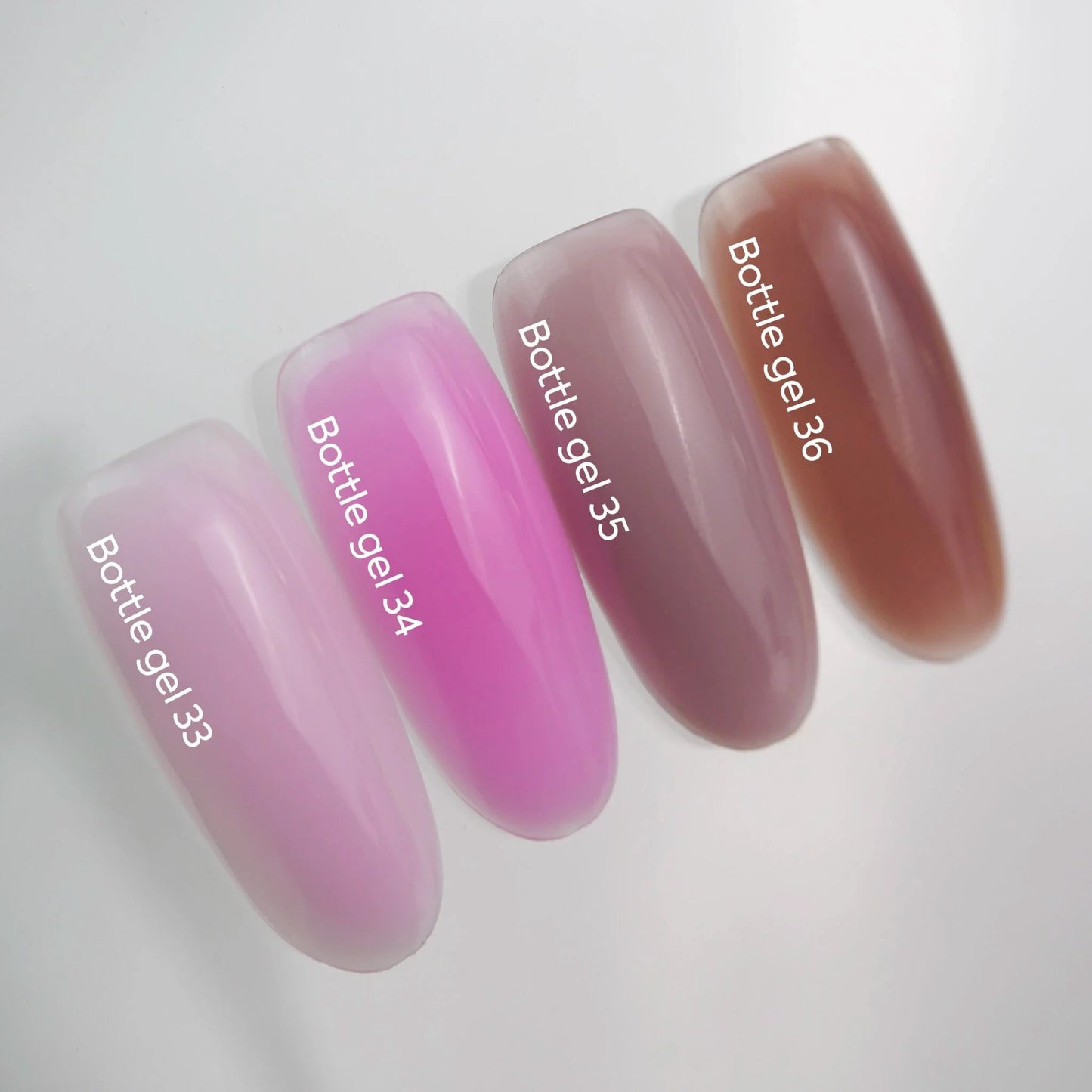 NAILSOFTHEDAY Botella gel 34 – gel fortalecedor de uñas ultra fuerte de color rosa suave, 10 ml