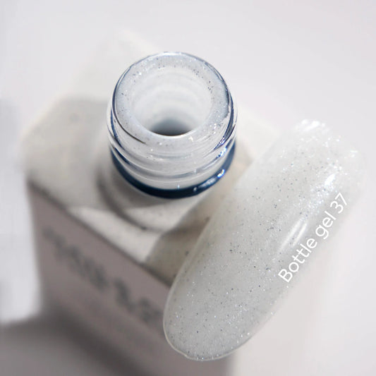 NAILSOFTHEDAY Botella gel 37 – gel lechoso reflectante súper fuerte para fortalecer las uñas, 10 ml