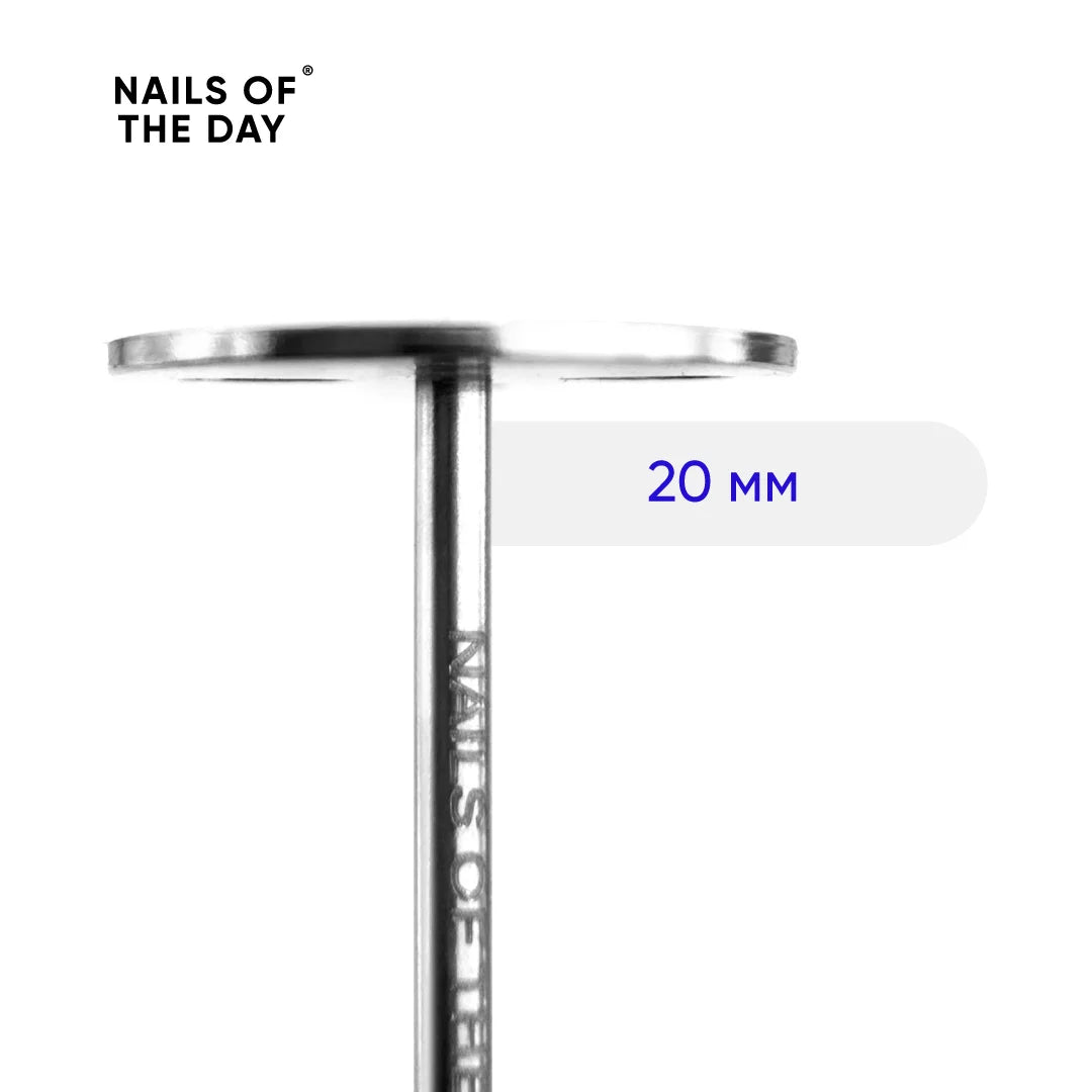 NAILSOFTHEDAY “Disco de pedicura” — disco de pedicura de marca con gotas, 20 mm