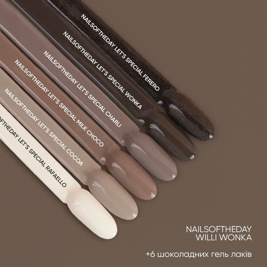 NAILSOFTHEDAY Let's Special Milk Choco: esmalte en gel para uñas con chocolate tibio que cubre una capa, 10 ml