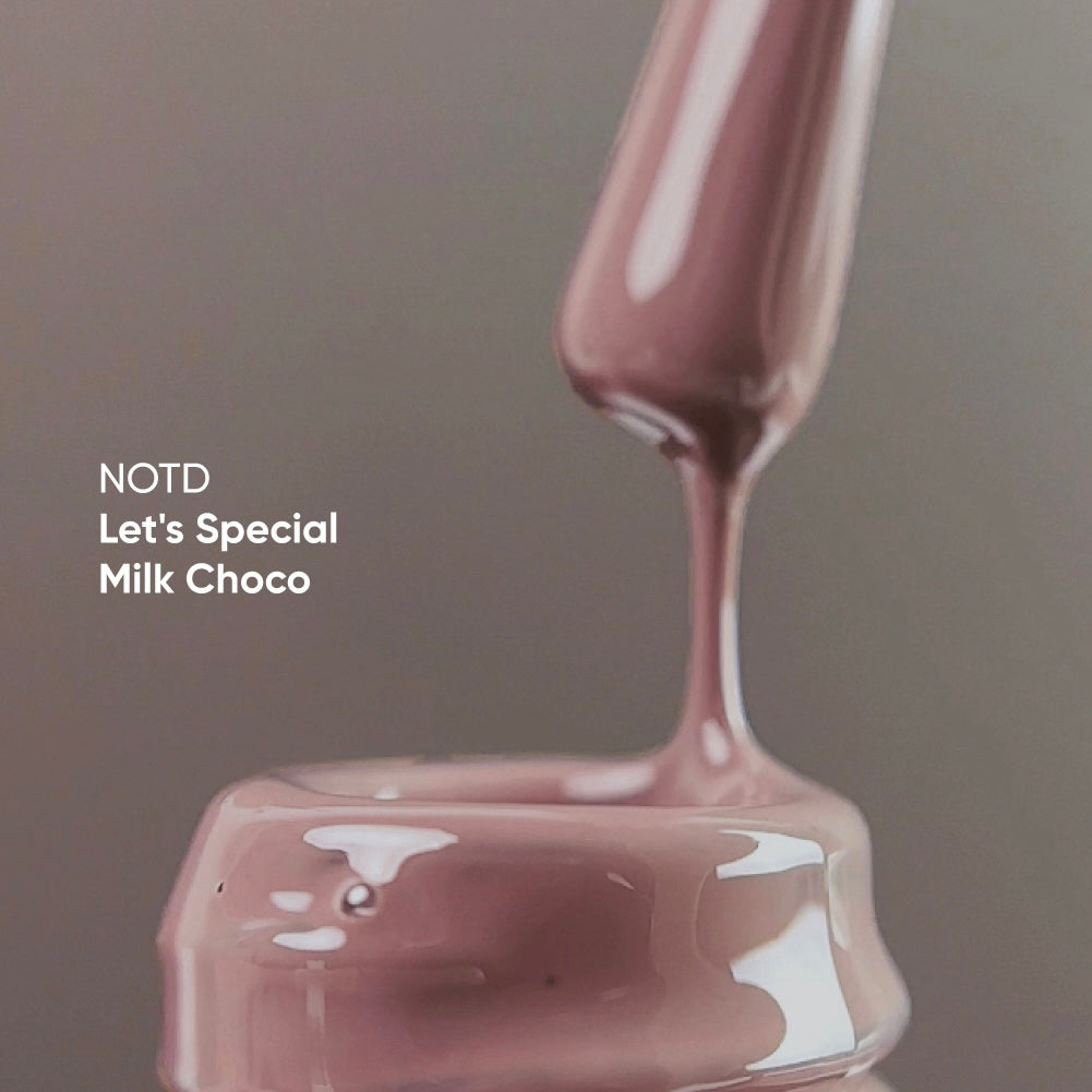 NAILSOFTHEDAY Let's Special Milk Choco: esmalte en gel para uñas con chocolate tibio que cubre una capa, 10 ml