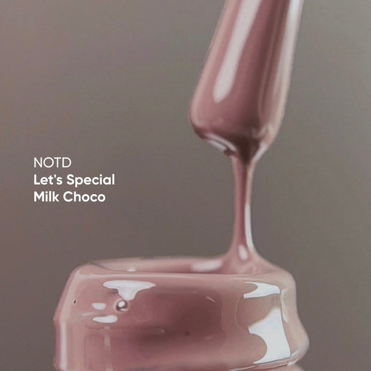 NAILSOFTHEDAY Let's Special Milk Choco: esmalte en gel para uñas con chocolate tibio que cubre una capa, 10 ml