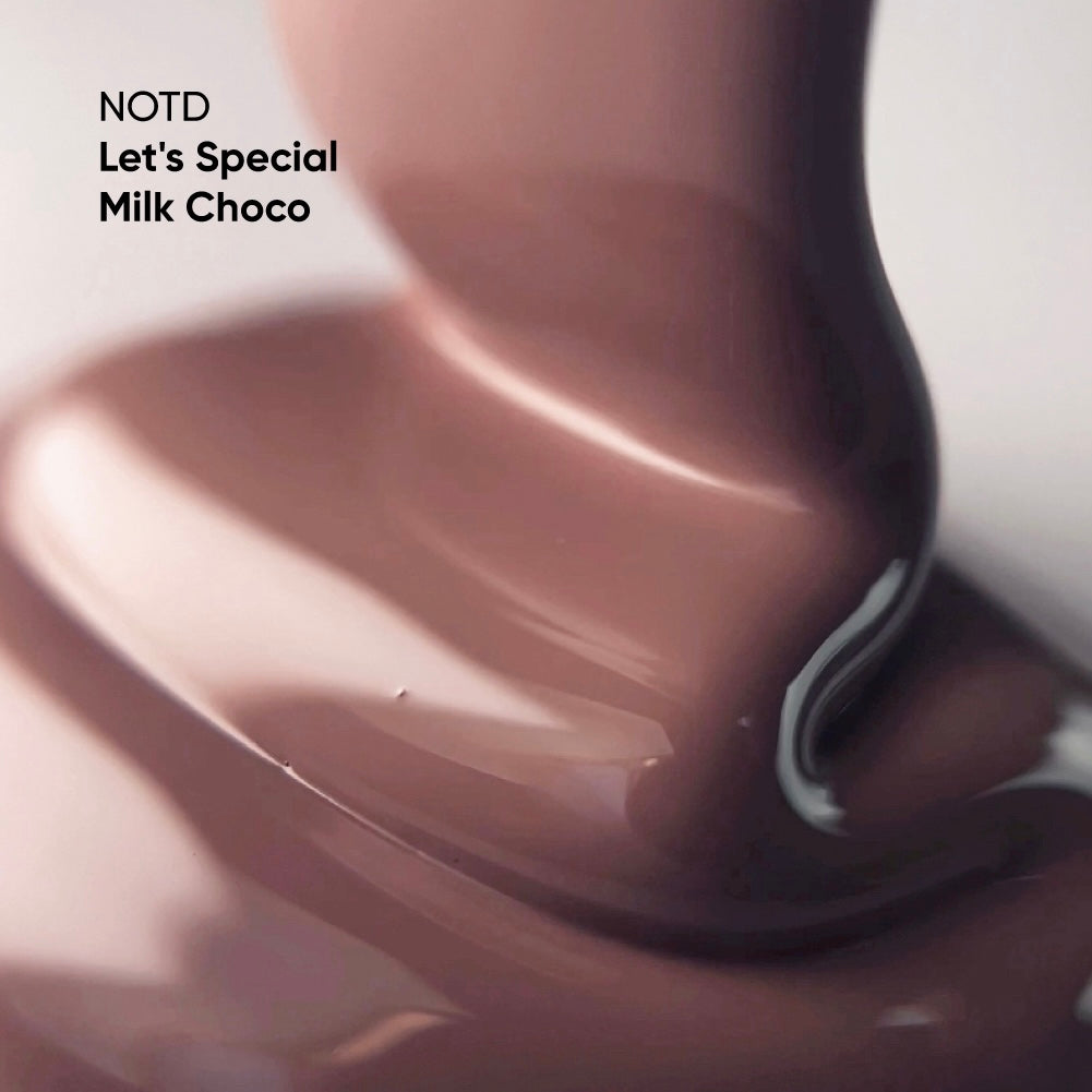 NAILSOFTHEDAY Let's Special Milk Choco: esmalte en gel para uñas con chocolate tibio que cubre una capa, 10 ml