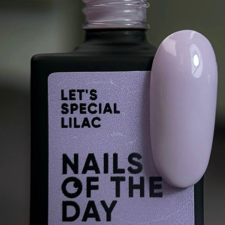 NAILSOFTHEDAY Let's Special Lilac — esmalte de uñas en gel especial lila/lila superpuesto en una capa, 10 ml