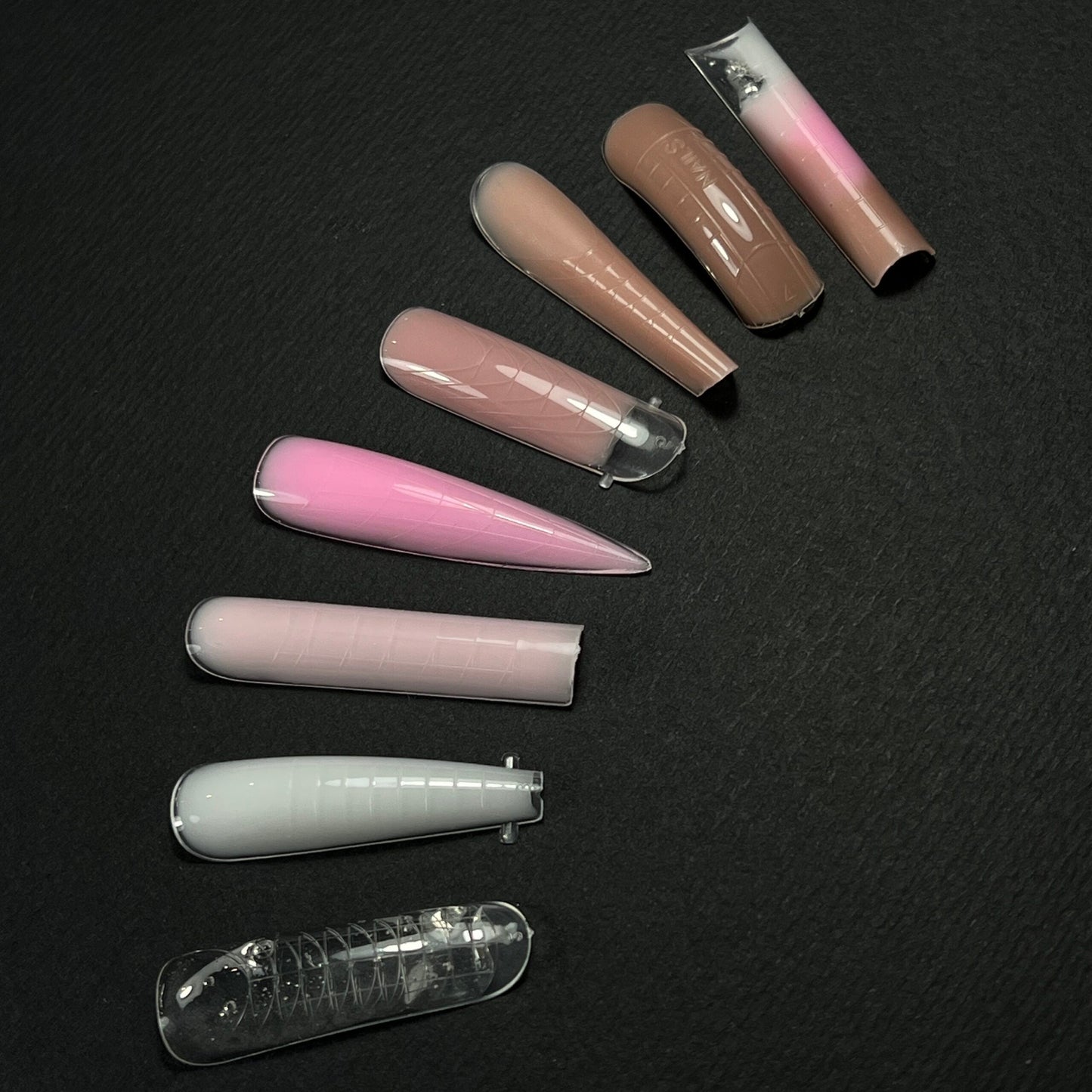 NAILSOFTHEDAY Escuadra de forma dual (Tipo 4): escuadra de forma superior para clavos, 120 piezas