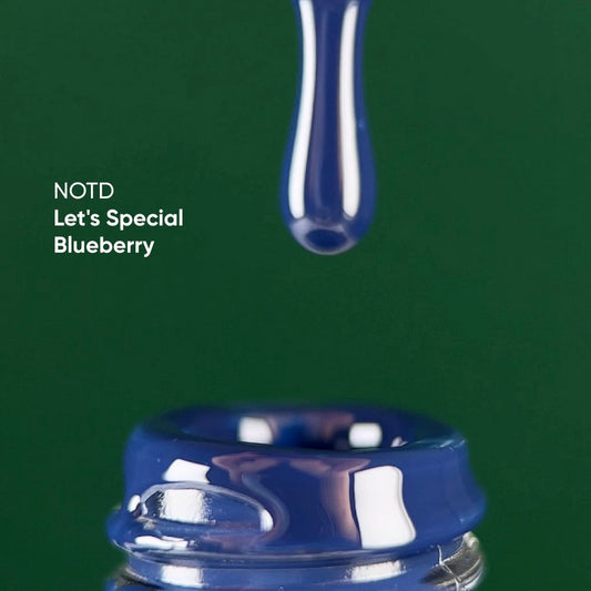 NAILSOFTHEDAY Let's Special Blueberry - esmalte de uñas en gel monocapa azul intenso, 10 ml