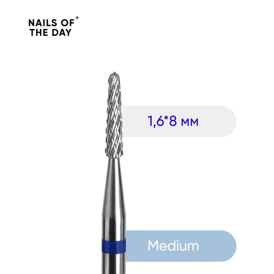 Cortador Nailsoftheday Aguja: cortador de marca con aguja de carburo azul, 1,6*8 mm.