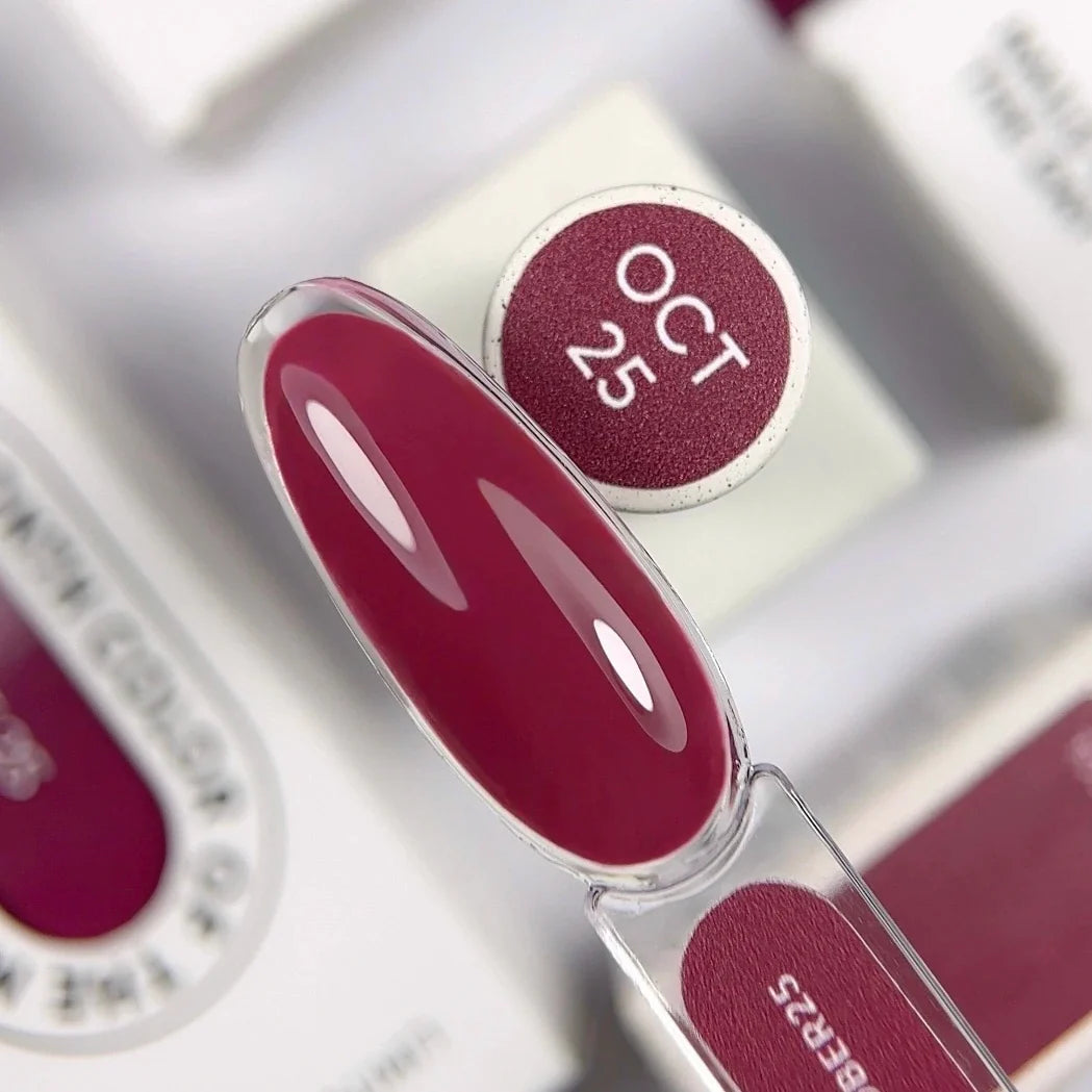 NAILSOFTHEDAY Color del mes Octubre 2025 Toscano — color del mes vino, superpuesto en una capa, 10 ml
