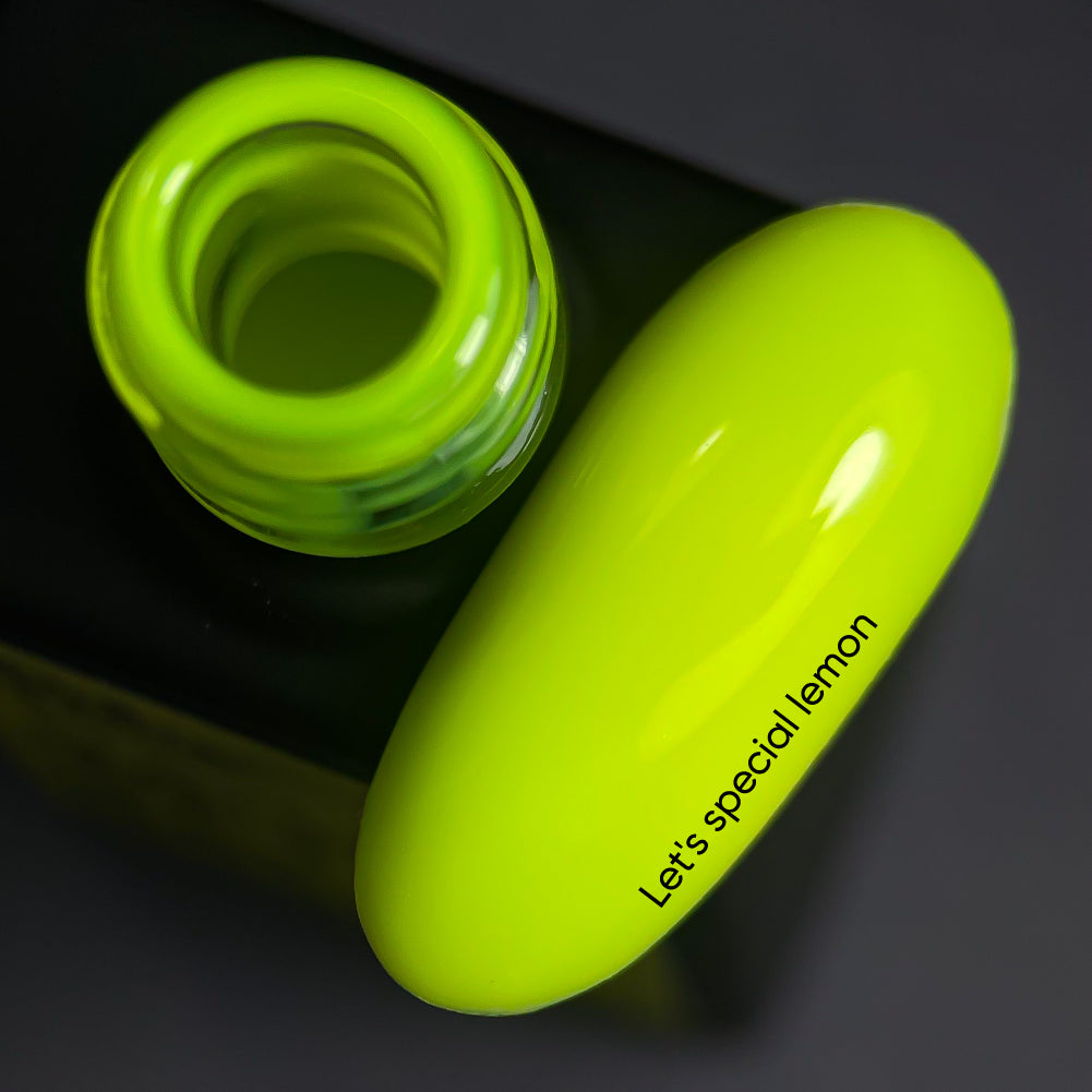 NAILSOFTHEDAY Let's Special Lemon: un esmalte en gel especial de limón neón que se superpone en una capa, 10 ml