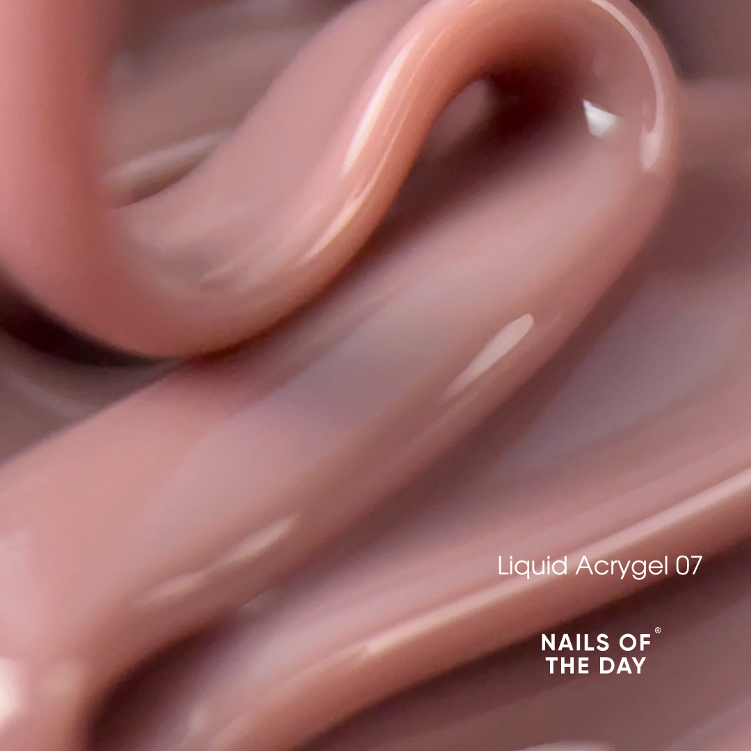 NAILSOFTHEDAY Liquid Acrygel 07 — Acrygel líquido nude de nueva fórmula para uñas, 15 ml