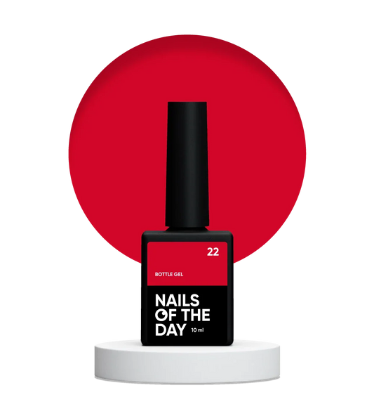 NAILSOFTHEDAY Frasco gel 22 – gel ultrafuerte carmesí oscuro, 10 ml