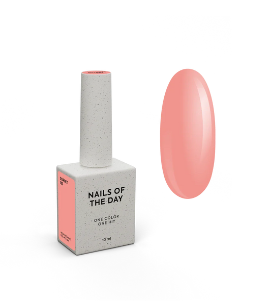 NAILSOFTHEDAY Esmalte en gel Sorbet: esmalte en gel suave color melocotón para cubrir uñas en una sola capa, 10 ml