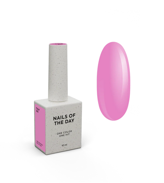 NAILSOFTHEDAY Esmalte en gel Tulip — esmalte de uñas en gel rosa frío que cubre una capa, 10 ml